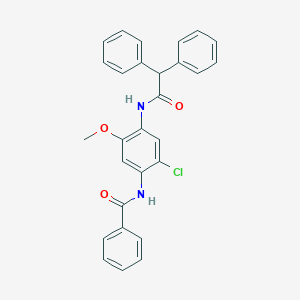 N-{2-chloro-4-[(diphenylacetyl)amino]-5-methoxyphenyl}benzamide