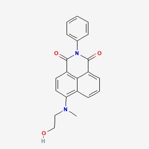 molecular formula C21H18N2O3 B3868544 6-[(2-hydroxyethyl)(methyl)amino]-2-phenyl-1H-benzo[de]isoquinoline-1,3(2H)-dione 