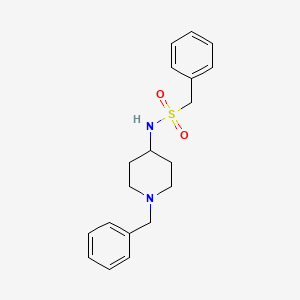 molecular formula C19H24N2O2S B3868550 N-(1-benzyl-4-piperidinyl)-1-phenylmethanesulfonamide 