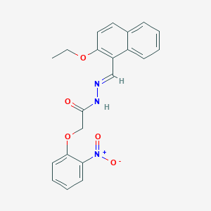 molecular formula C21H19N3O5 B3868556 N'-[(2-ethoxy-1-naphthyl)methylene]-2-(2-nitrophenoxy)acetohydrazide 
