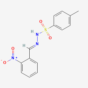 molecular formula C14H13N3O4S B3868574 4-甲基-N'-(2-硝基苄叉)苯磺酰肼 CAS No. 58809-90-8
