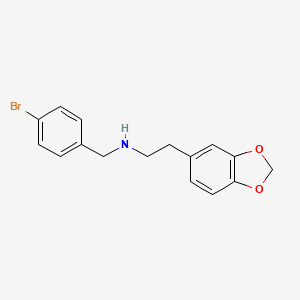 2-(1,3-benzodioxol-5-yl)-N-(4-bromobenzyl)ethanamine
