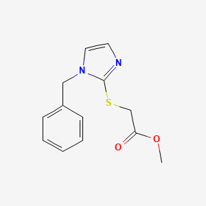 molecular formula C13H14N2O2S B3868679 methyl [(1-benzyl-1H-imidazol-2-yl)thio]acetate 