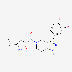 3-(3,4-difluorophenyl)-5-[(3-isopropyl-4,5-dihydro-5-isoxazolyl)carbonyl]-4,5,6,7-tetrahydro-1H-pyrazolo[4,3-c]pyridine