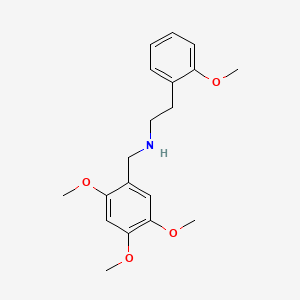 molecular formula C19H25NO4 B3868704 2-(2-methoxyphenyl)-N-(2,4,5-trimethoxybenzyl)ethanamine 