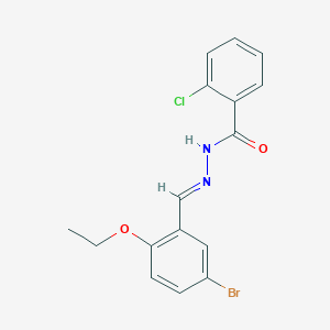 molecular formula C16H14BrClN2O2 B386871 N'-(5-Bromo-2-ethoxybenzylidene)-2-chlorobenzhydrazide 