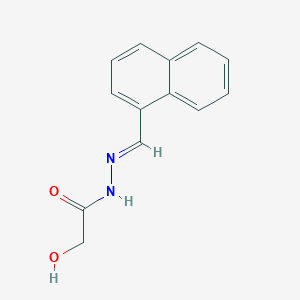 molecular formula C13H12N2O2 B3868710 2-hydroxy-N'-(1-naphthylmethylene)acetohydrazide 