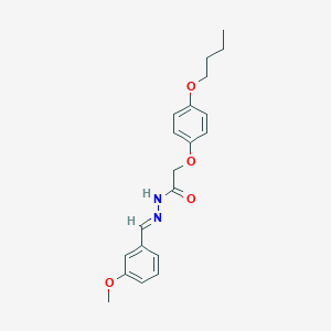 molecular formula C20H24N2O4 B3868718 2-(4-butoxyphenoxy)-N'-(3-methoxybenzylidene)acetohydrazide 