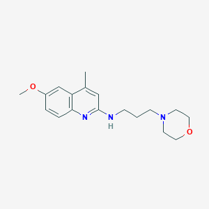 molecular formula C18H25N3O2 B3868859 6-methoxy-4-methyl-N-[3-(4-morpholinyl)propyl]-2-quinolinamine 