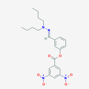3-(2,2-Dibutylcarbohydrazonoyl)phenyl 3,5-bisnitrobenzoate