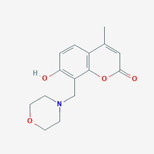 molecular formula C15H17NO4 B3868970 7-hydroxy-4-methyl-8-(4-morpholinylmethyl)-2H-chromen-2-one 