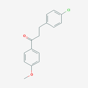molecular formula C16H15ClO2 B038690 3-(4-氯苯基)-4'-甲氧基丙酰苯酮 CAS No. 111302-55-7