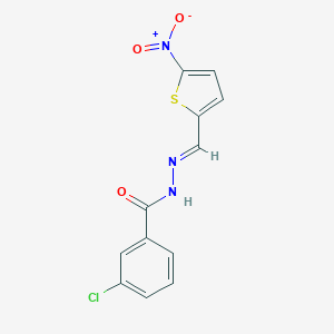 3-chloro-N'-({5-nitro-2-thienyl}methylene)benzohydrazide