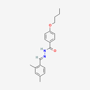 molecular formula C20H24N2O2 B3869015 4-butoxy-N'-(2,4-dimethylbenzylidene)benzohydrazide 
