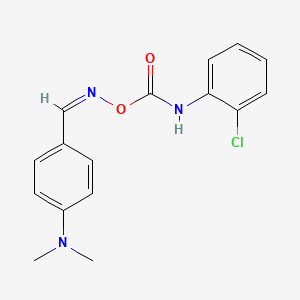 molecular formula C16H16ClN3O2 B3869029 4-(dimethylamino)benzaldehyde O-{[(2-chlorophenyl)amino]carbonyl}oxime 