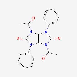 1,4-diacetyl-3,6-diphenyltetrahydroimidazo[4,5-d]imidazole-2,5(1H,3H)-dione