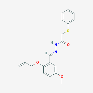 N'-[2-(allyloxy)-5-methoxybenzylidene]-2-(phenylsulfanyl)acetohydrazide
