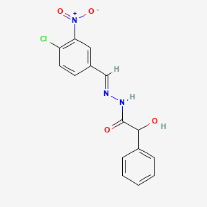N'-(4-chloro-3-nitrobenzylidene)-2-hydroxy-2-phenylacetohydrazide