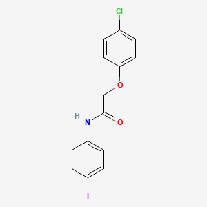molecular formula C14H11ClINO2 B3869103 2-(4-chlorophenoxy)-N-(4-iodophenyl)acetamide 