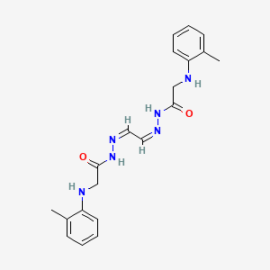 N',N''-1,2-ethanediylidenebis{2-[(2-methylphenyl)amino]acetohydrazide}