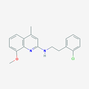 N-[2-(2-chlorophenyl)ethyl]-8-methoxy-4-methyl-2-quinolinamine