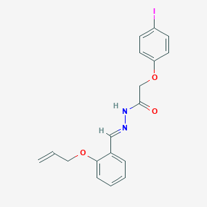 molecular formula C18H17IN2O3 B386915 N'-[2-(allyloxy)benzylidene]-2-(4-iodophenoxy)acetohydrazide 