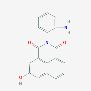 molecular formula C18H12N2O3 B3869192 2-(2-aminophenyl)-5-hydroxy-1H-benzo[de]isoquinoline-1,3(2H)-dione 