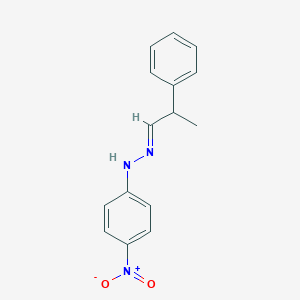 molecular formula C15H15N3O2 B386921 2-Phenylpropanal {4-nitrophenyl}hydrazone 