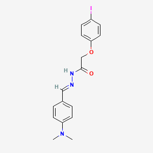 molecular formula C17H18IN3O2 B3869236 N'-[4-(dimethylamino)benzylidene]-2-(4-iodophenoxy)acetohydrazide 