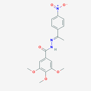 N'-(1-{4-nitrophenyl}ethylidene)-3,4,5-trimethoxybenzohydrazide