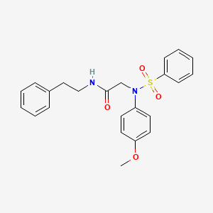 N~2~-(4-methoxyphenyl)-N~1~-(2-phenylethyl)-N~2~-(phenylsulfonyl)glycinamide