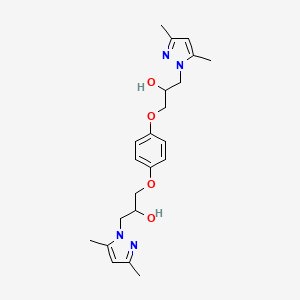 3,3'-[benzene-1,4-diylbis(oxy)]bis[1-(3,5-dimethyl-1H-pyrazol-1-yl)propan-2-ol]