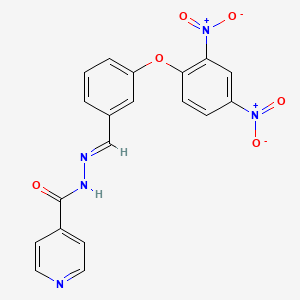 N'-{(E)-[3-(2,4-dinitrophenoxy)phenyl]methylidene}pyridine-4-carbohydrazide