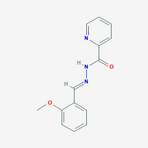 molecular formula C14H13N3O2 B3869351 N'-(2-methoxybenzylidene)-2-pyridinecarbohydrazide 