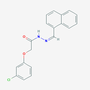 2-(3-chlorophenoxy)-N'-[(Z)-naphthalen-1-ylmethylidene]acetohydrazide