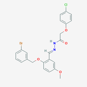 N'-{2-[(3-bromobenzyl)oxy]-5-methoxybenzylidene}-2-(4-chlorophenoxy)acetohydrazide