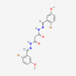 N'~1~,N'~3~-bis(2-bromo-5-methoxybenzylidene)malonohydrazide