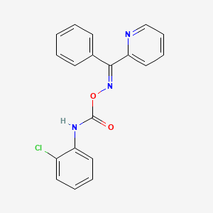 molecular formula C19H14ClN3O2 B3869384 phenyl(2-pyridinyl)methanone O-{[(2-chlorophenyl)amino]carbonyl}oxime 
