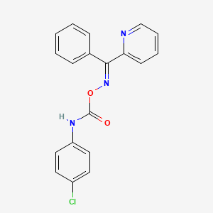 molecular formula C19H14ClN3O2 B3869414 phenyl(2-pyridinyl)methanone O-{[(4-chlorophenyl)amino]carbonyl}oxime 