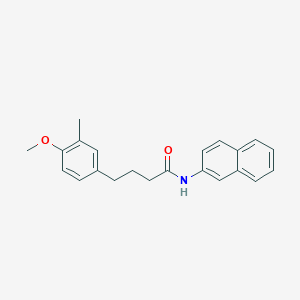 molecular formula C22H23NO2 B386943 4-(4-methoxy-3-methylphenyl)-N-(2-naphthyl)butanamide 