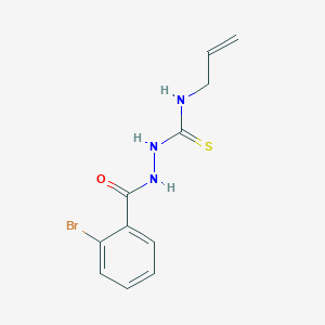 molecular formula C11H12BrN3OS B3869470 N-allyl-2-(2-bromobenzoyl)hydrazinecarbothioamide 