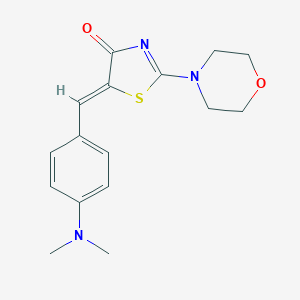 molecular formula C16H19N3O2S B386951 5-(4-Dimethylamino-benzylidene)-2-morpholin-4-yl-thiazol-4-one 