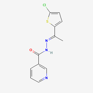 N'-[1-(5-chloro-2-thienyl)ethylidene]nicotinohydrazide