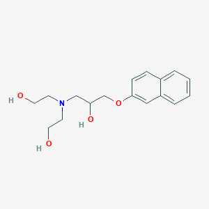 molecular formula C17H23NO4 B3869541 1-[bis(2-hydroxyethyl)amino]-3-(2-naphthyloxy)-2-propanol 