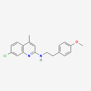 molecular formula C19H19ClN2O B3869568 7-chloro-N-[2-(4-methoxyphenyl)ethyl]-4-methyl-2-quinolinamine 
