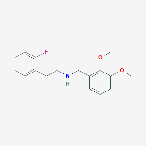 molecular formula C17H20FNO2 B3869599 (2,3-dimethoxybenzyl)[2-(2-fluorophenyl)ethyl]amine 