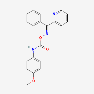 molecular formula C20H17N3O3 B3869606 phenyl(2-pyridinyl)methanone O-{[(4-methoxyphenyl)amino]carbonyl}oxime 