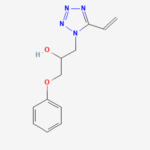 molecular formula C12H14N4O2 B3869616 1-phenoxy-3-(5-vinyl-1H-tetrazol-1-yl)-2-propanol 
