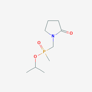 molecular formula C9H18NO3P B3869626 isopropyl methyl[(2-oxo-1-pyrrolidinyl)methyl]phosphinate 