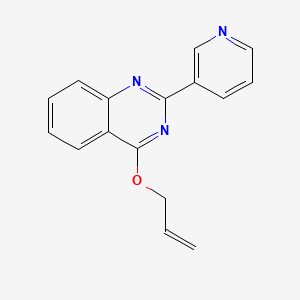 molecular formula C16H13N3O B3869637 4-(allyloxy)-2-(3-pyridinyl)quinazoline 